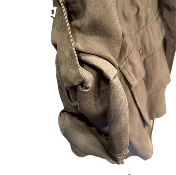 Amanda Green XL drawstring cargo pants and pocketed hooded jacket in army green - Picture 6 of 16